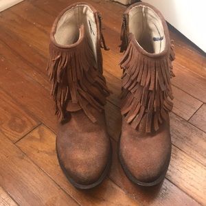 Free Bird by Steven fringe booties